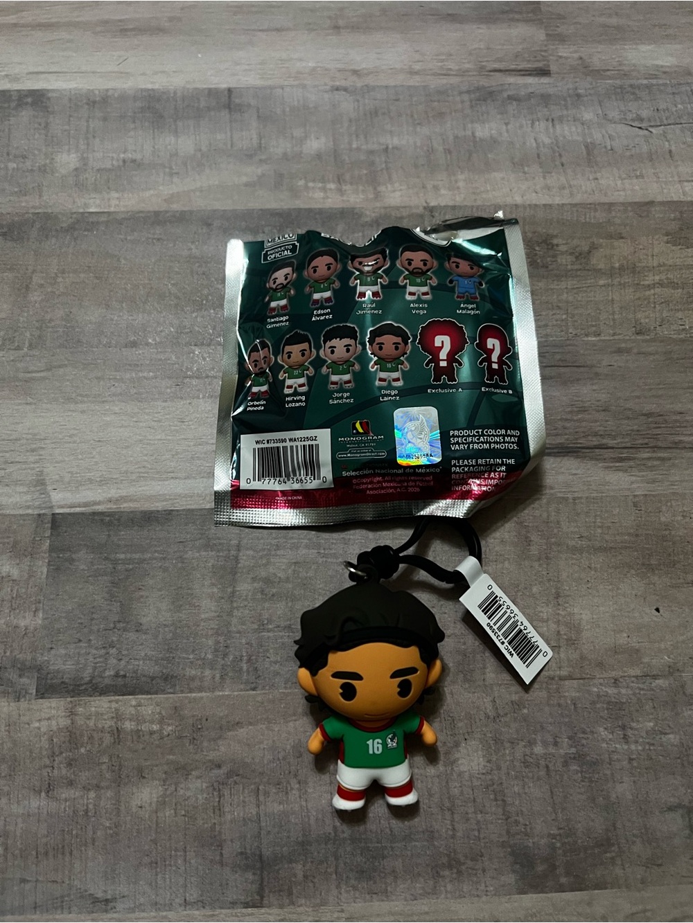 2026 Mexico Soccer National Team Diego Lainez #16 Bag Clip Keychain